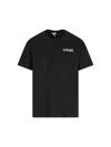 Loewe Logo-embroidered Cotton-jersey T-shirt In Black