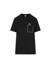 Loewe Anagram Embroidered Crewneck T-shirt In Black