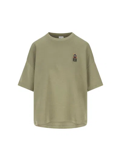 Loewe T-shirt And Polo Shirt In Green