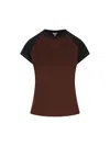 Loewe Slim Fit T-shirt In Cotton Blend In Burgundy