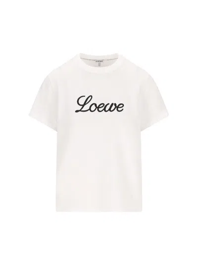 Loewe T-shirt And Polo Shirt In Neutral