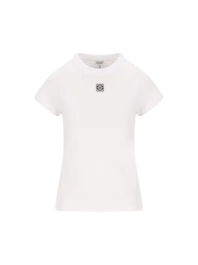 Loewe T-shirt And Polo Shirt In White