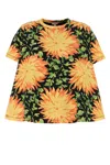 Loewe Crew Neck Floral Pattern Short Sleeves T-shirt In Multi