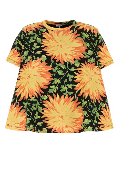 LOEWE T-SHIRT IN MISTO COTONE STAMPATO  DONNA