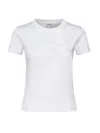 Loewe T-shirt With Anagram Embroidery Curled In White