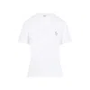 Loewe Floral-embroidered Short-sleeved T-shirt In White