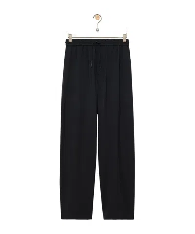 Loewe Tailored Drawstring Pants In Black