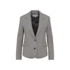 Loewe Single-breasted Buttoned Jacket In Gray