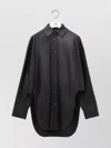 Loewe Tailored Shirt With Curved Hem And Spread Collar