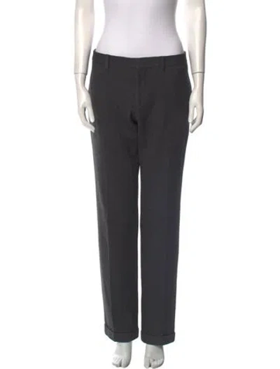 Pre-owned Loewe Tailored Straight Leg Pants In Gray
