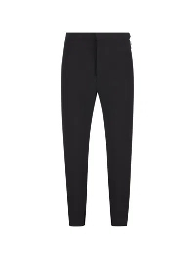 Loewe Tailored Tapered Trousers In Black
