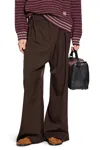 Loewe Tailored Trousers Wool Gabardine In Brown