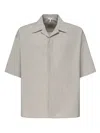 Loewe Tailored Wool Shirt In Gray