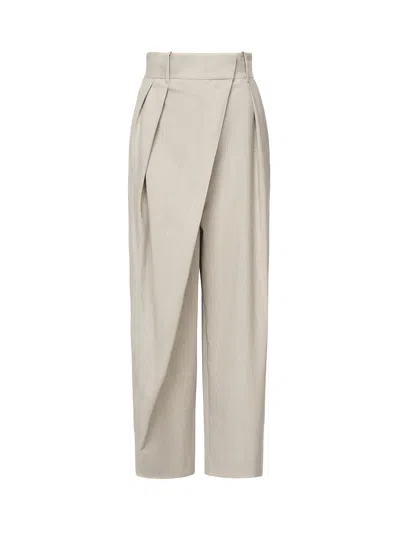Loewe Tailored Wool Trousers In Neutral
