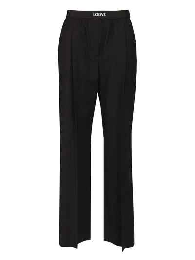 Loewe Tailored Wool Trousers Black