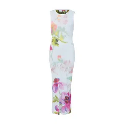 Loewe Tank Dress In Silk And Cotton In White