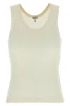 Loewe Tank Top Anagram Tops White In White