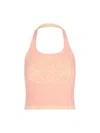 Loewe Anagram Tank Top In Cotton And Viscose In Orange