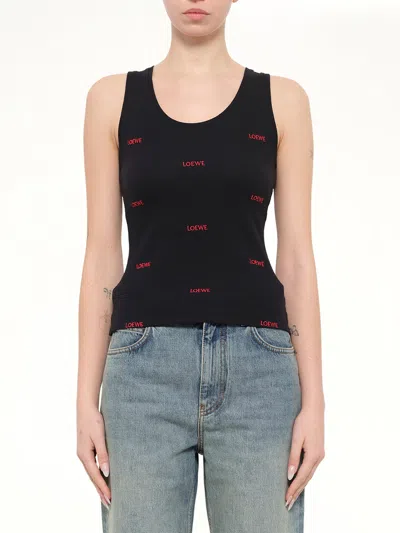 Loewe Tank Top In Black