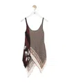 Loewe Tank Top In Crinkled Habotai In Multi