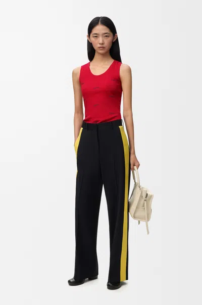 Loewe Tank Top In Stretch Cotton Size: L For Woman In Red