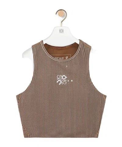 Loewe Tank Top In Technical Jersey In Multi