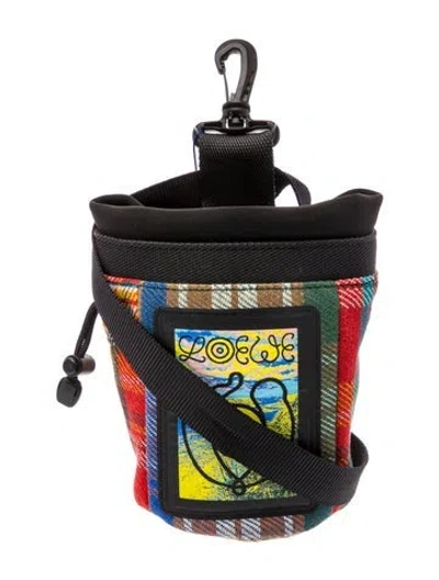 Pre-owned Loewe Tartan Chalk Bag In Multi