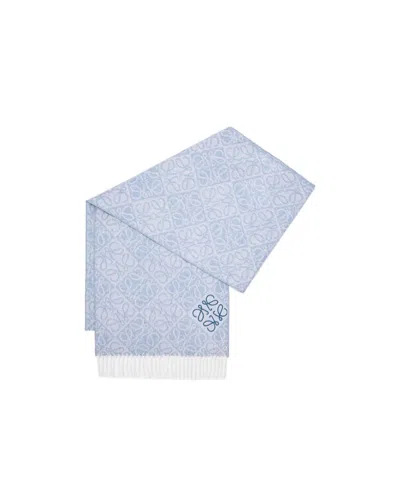 Loewe Tassel Scarf In Blue