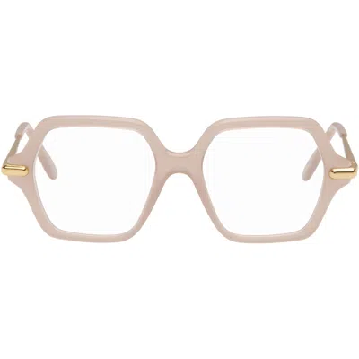 Loewe Taupe Slim Glasses In Pink
