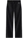 Loewe Logo-embroidered Track Pants In Black