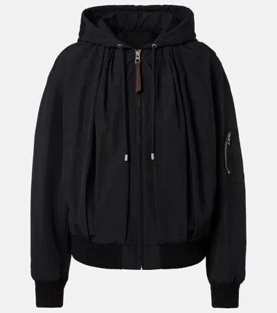 Loewe Technical Cotton-blend Jacket In Black