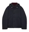 Loewe Padded Jacket In Technical Cotton In Blue