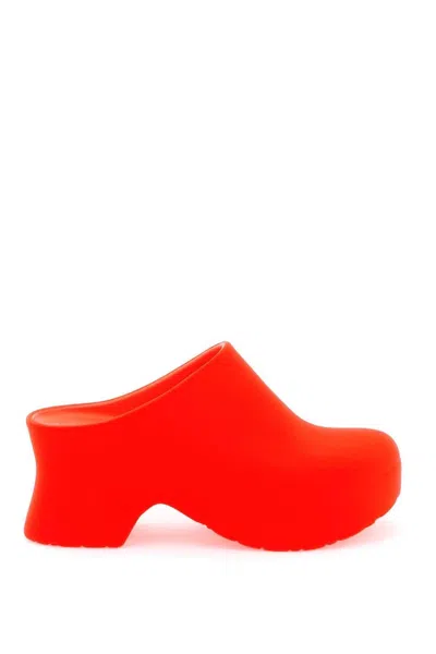 Loewe Orange Slip On Mules In Yellow