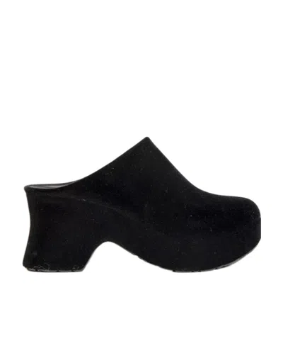 Loewe Terra Muller High Heels With Wood Soles In Black