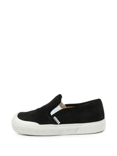 Pre-owned Loewe Terra Vulca Slip-on Sneakers In Black