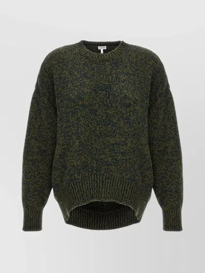 LOEWE TEXTURED KNIT CREW NECK SWEATER
