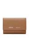 Loewe Textured Panel Wallet In Neutral