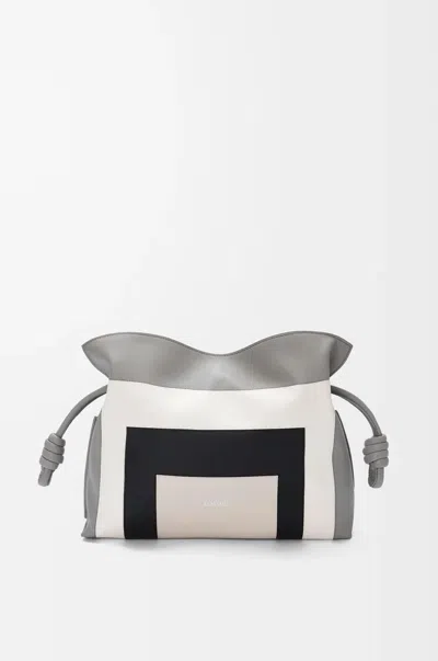 Loewe Flamenco Clutch Mini Square In White