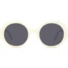 Loewe Thin 52mm Round Sunglasses In Neutral