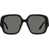 Loewe Thin 54mm Square Sunglasses In Black