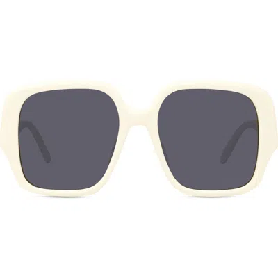 Loewe Thin 54mm Square Sunglasses In White