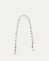 Loewe Thin Donut Shoulder Chain Strap In Silver