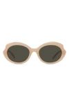 Loewe Thin Mini 54mm Oval Sunglasses In Neutral