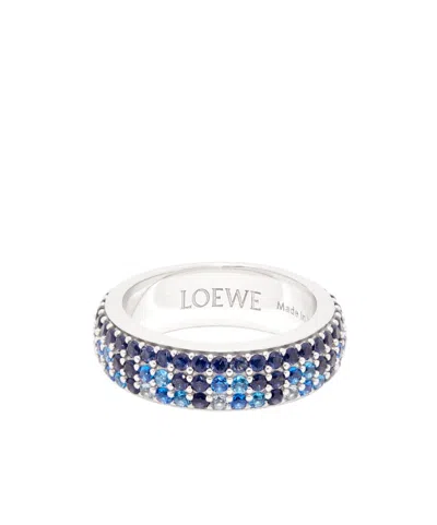 Loewe Dünner Ring Aus Sterlingsilber Mit Kristall-pavé Grösse:13 Für Frau In Purple