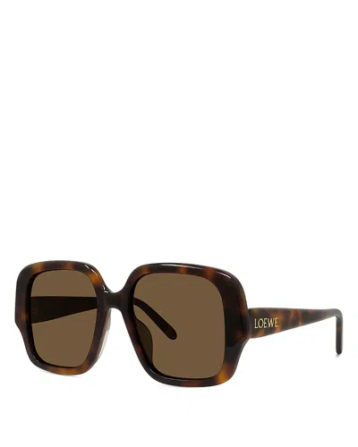 LOEWE THIN SQUARE SUNGLASSES, 54MM
