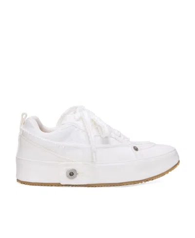 Loewe Tie Casual Sports Shoes In White