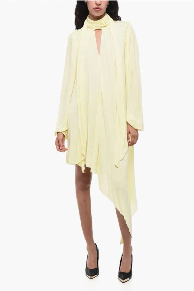 LOEWE TIE NECK DRESS WITH ASYMMETRIC DESIGN