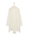 Loewe Anagram Lavaliere Blouse In Silk In Neutral