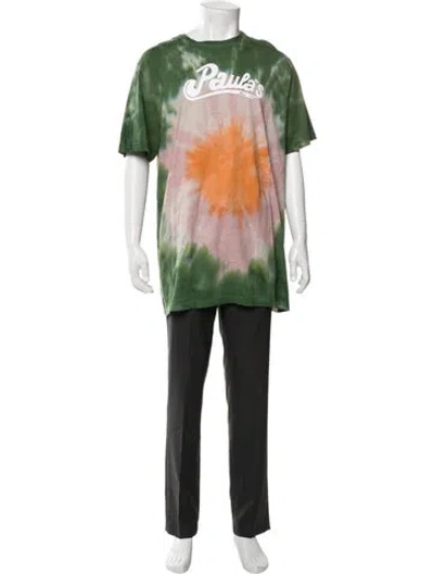 Pre-owned Loewe Tie-dye Print Crew Neck T-shirt In Green