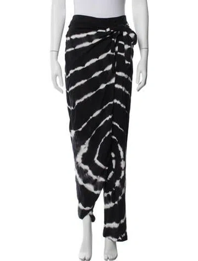 Pre-owned Loewe Tie-dye Print Wide Leg Pants In Blue